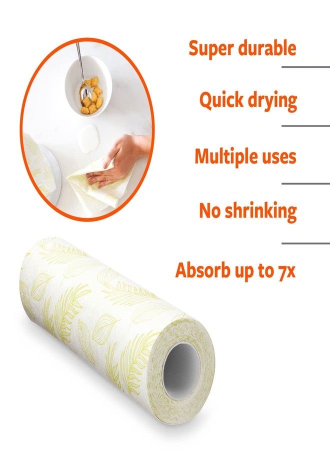 Full Circle Tough Sheets Reusable Plant-based Paper Towels – Super-Absorbent, Bamboo Towels - Multi-Use Cleaning Products - 30 Sheet Roll - Image 3
